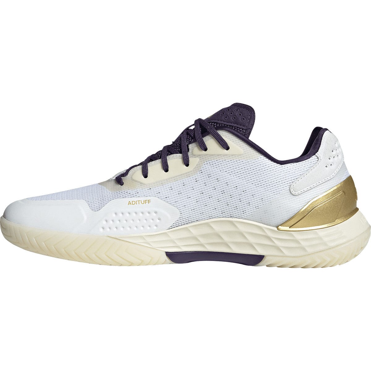 CHAUSSURES ADIDAS DEFIANT SPEED 2 TOUTES SURFACES - WHITE/CORE BLACK/AURORA PLUM - Image 2