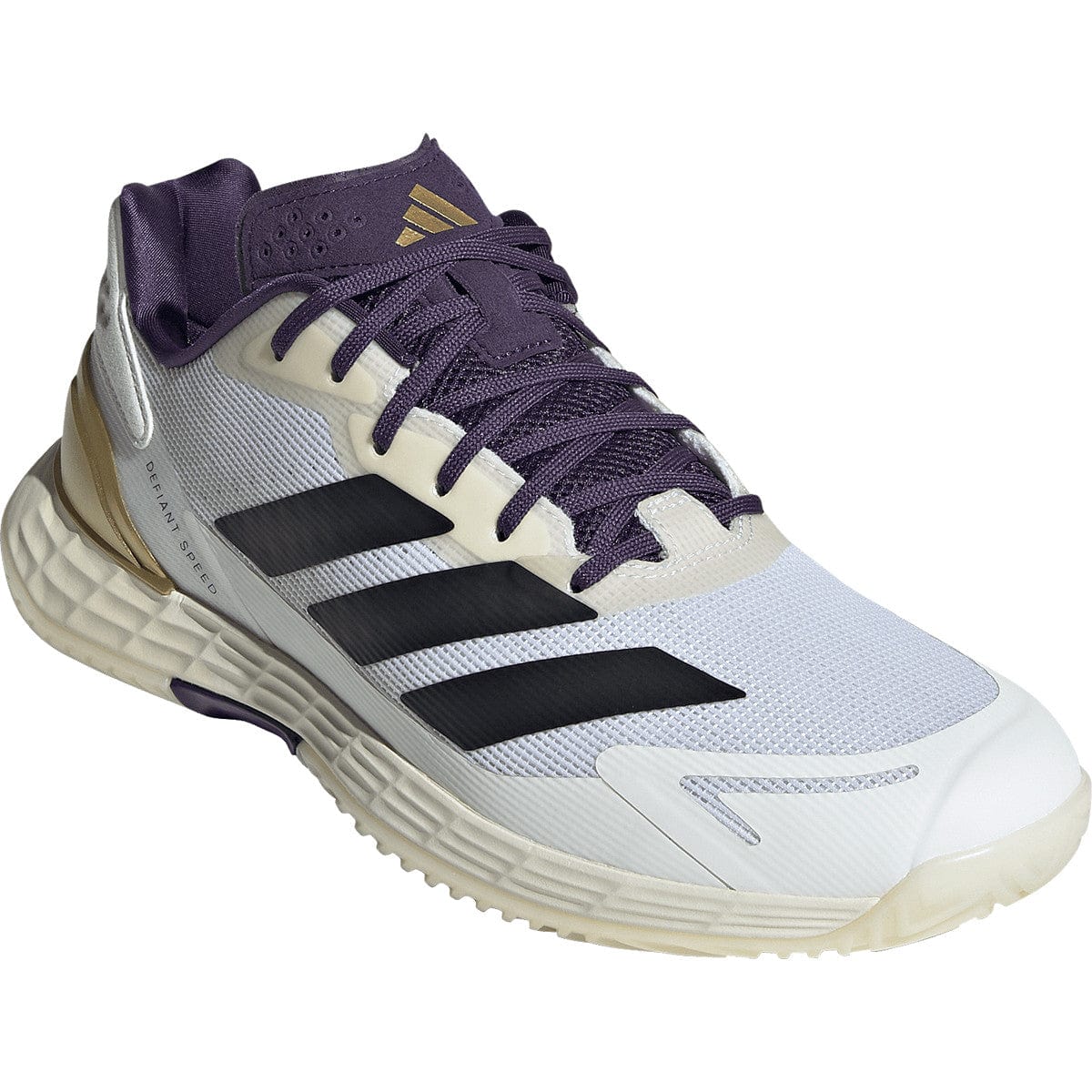 CHAUSSURES ADIDAS DEFIANT SPEED 2 TOUTES SURFACES - WHITE/CORE BLACK/AURORA PLUM - Image 3