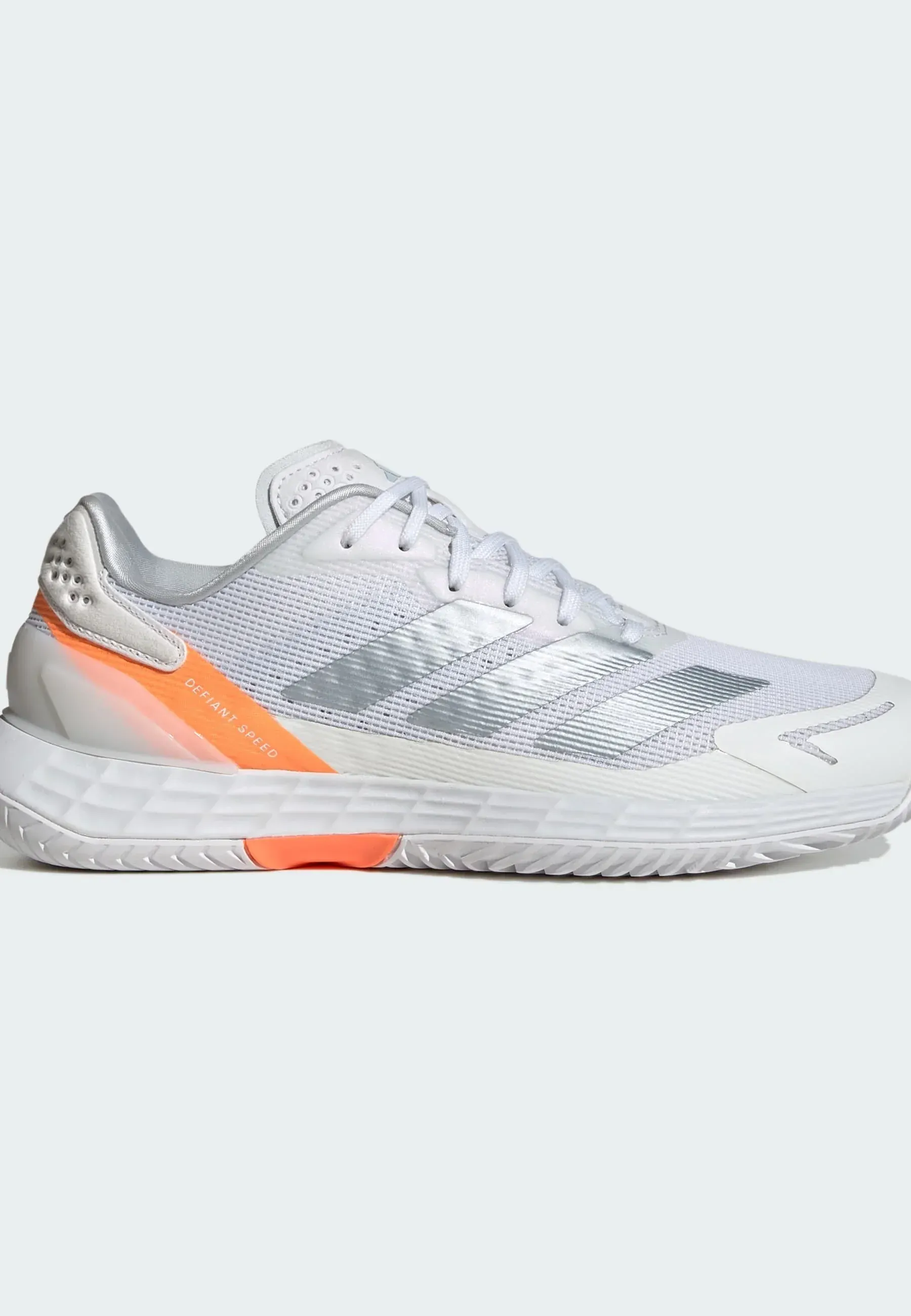 CHAUSSURES ADIDAS FEMMES DEFIANT SPEED 2 W FTWR WHITE/HALO BLUE/BEAM ORANGE - Image 8