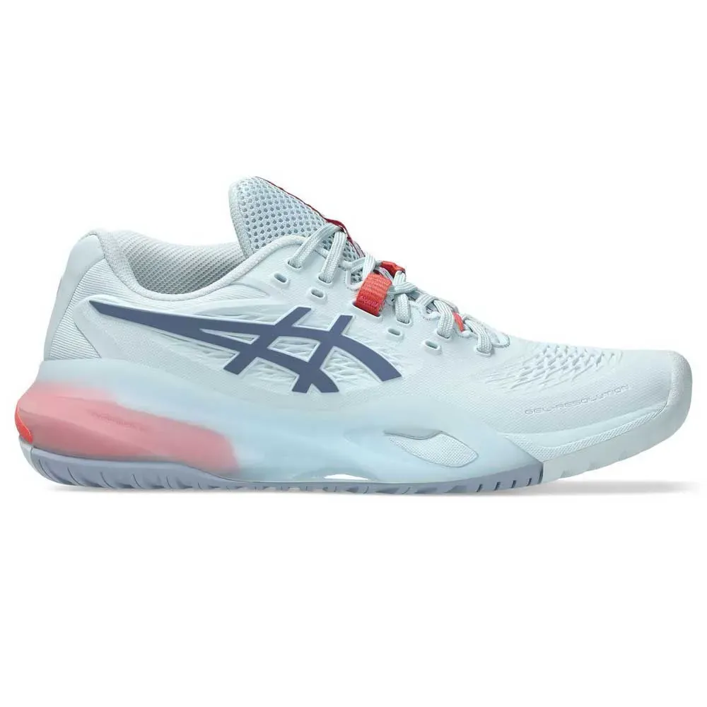 CHAUSSURES ASICS FEMME GEL RESOLUTION X TOUTES SURFACES - SKY/GREY BLUE