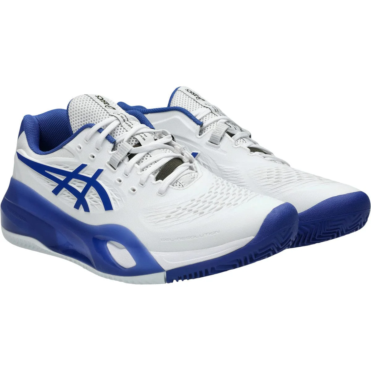 CHAUSSURES ASICS GEL RESOLUTION X BLUE/WHITE TERRE BATTUE - Image 3