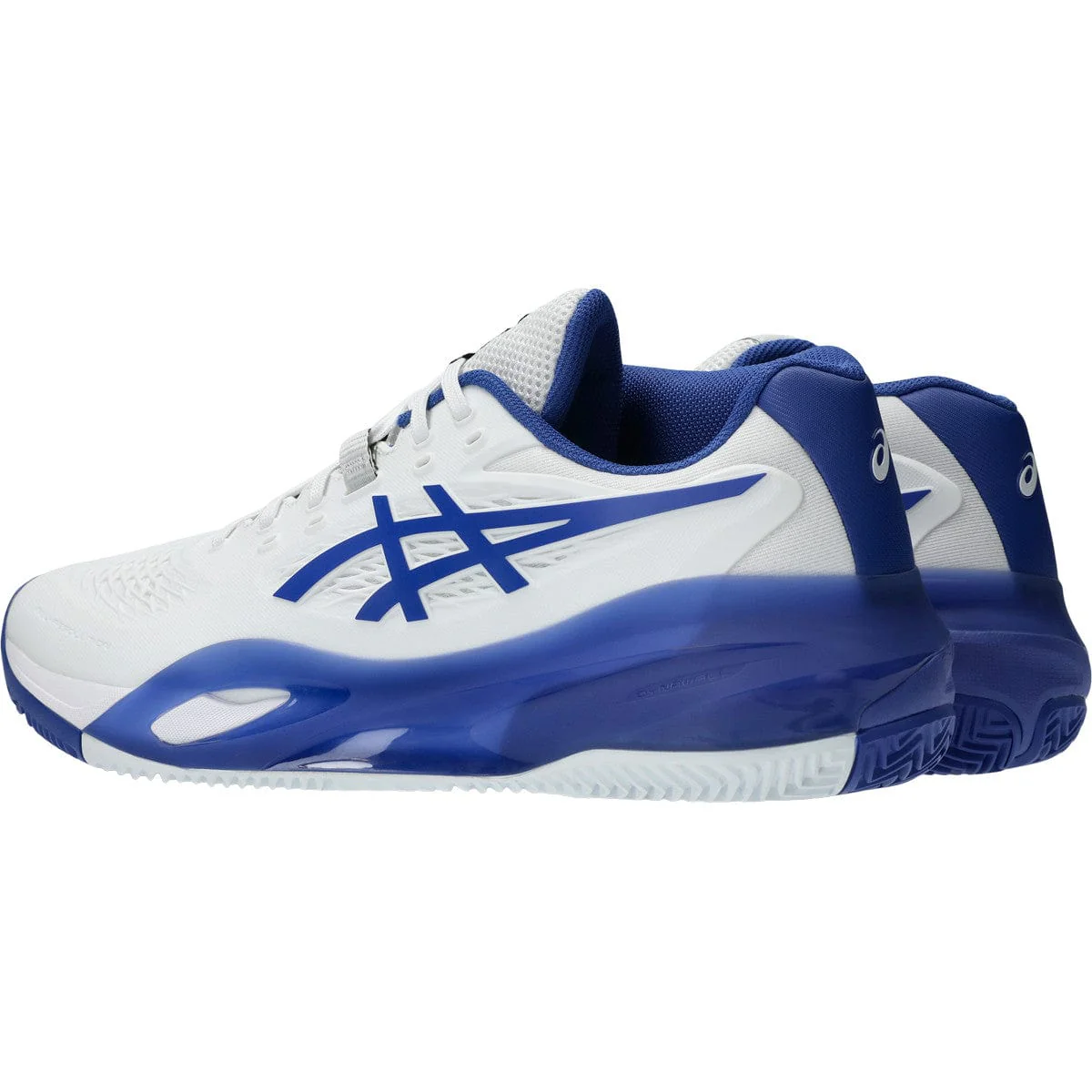 CHAUSSURES ASICS GEL RESOLUTION X BLUE/WHITE TERRE BATTUE - Image 4