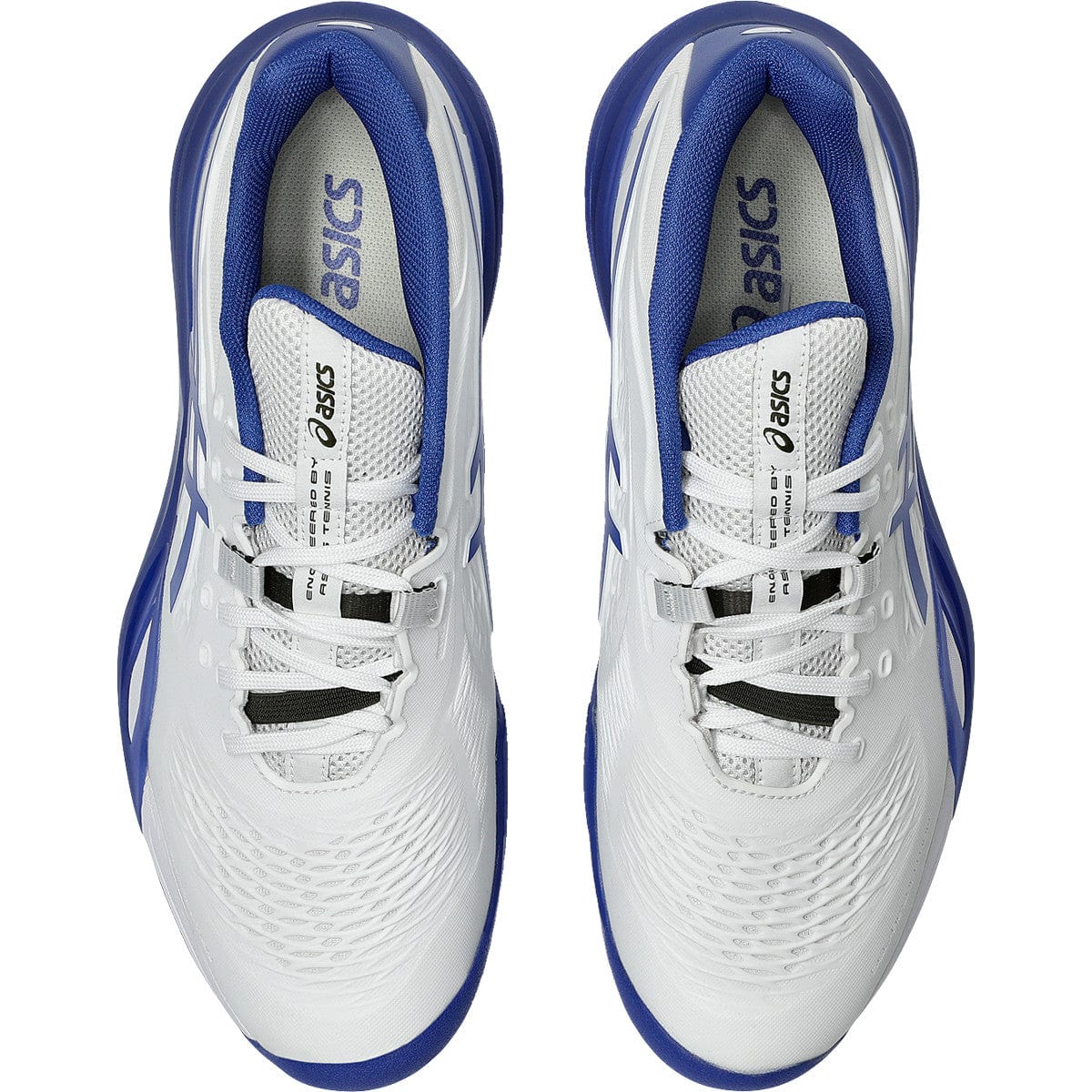 CHAUSSURES ASICS GEL RESOLUTION X BLUE/WHITE TERRE BATTUE - Image 7