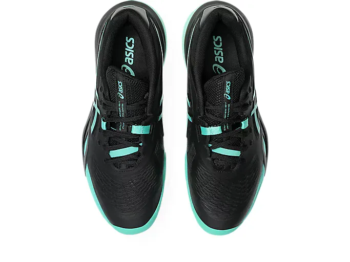 CHAUSSURES ASICS GEL-RESOLUTION X CLAY BLACK/AURORA GREEN - Image 3