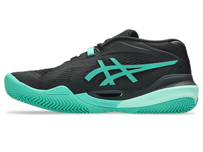CHAUSSURES ASICS GEL-RESOLUTION X CLAY BLACK/AURORA GREEN - Image 5