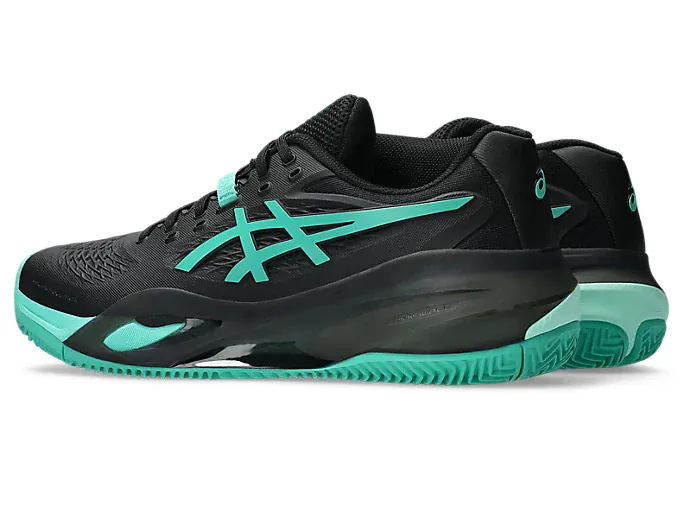 CHAUSSURES ASICS GEL-RESOLUTION X CLAY BLACK/AURORA GREEN - Image 6