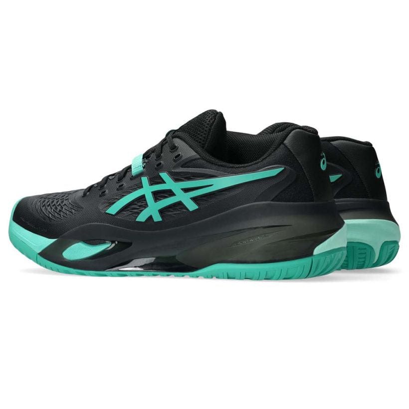 CHAUSSURES ASICS GEL RESOLUTION X TOUTES SURFACES NOIR / VERT HOMMES - Image 5