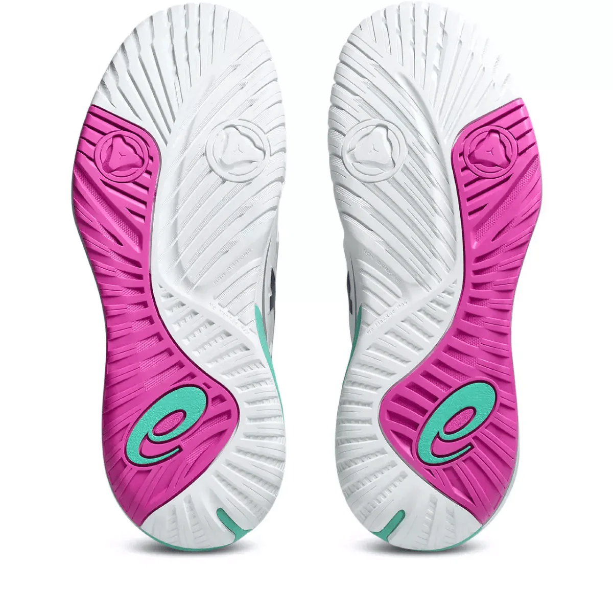CHAUSSURES ASICS GEL RESOLUTION X WHITE /AURORA GREEN TOUTE SURFACE - Image 7