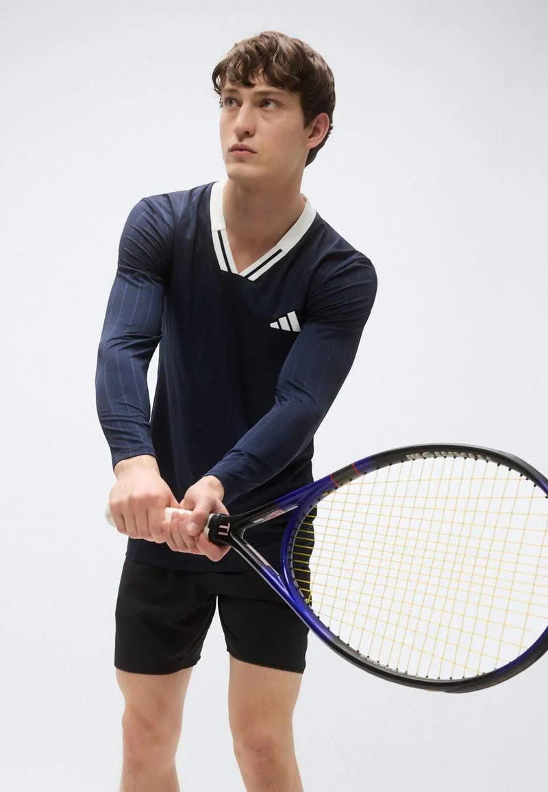 HAUT DE TENNIS MANCHES LONGUES CLIMACOOL BLEU - Image 2