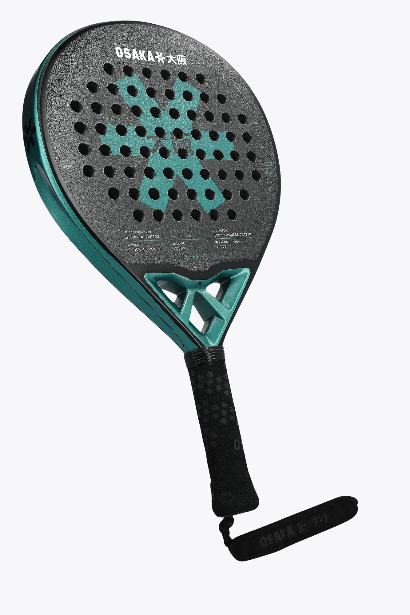 OSAKA PADEL RACKET- VISION PRO- CONTROL | TRANSFORMATIVE TEAL - Image 2