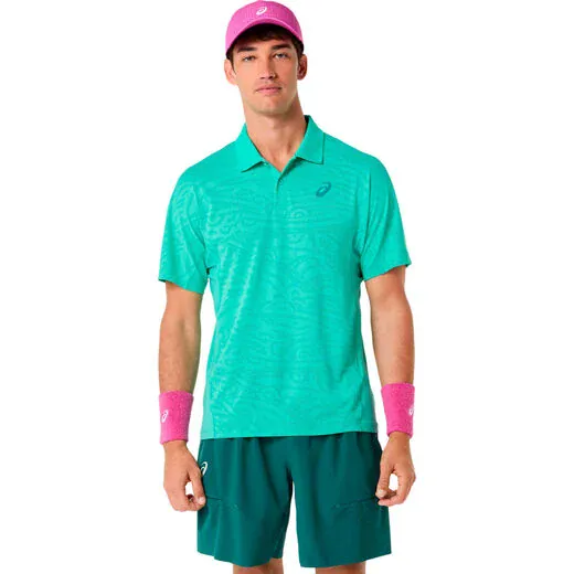 POLO MATCH JACQUARD POLO HOMMES VERT