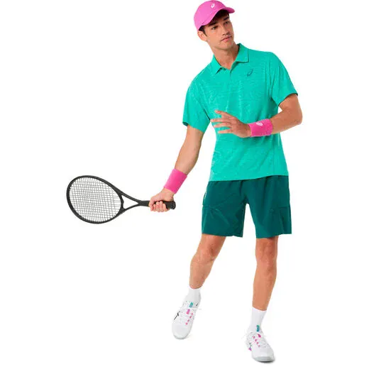 POLO MATCH JACQUARD POLO HOMMES VERT - Image 7