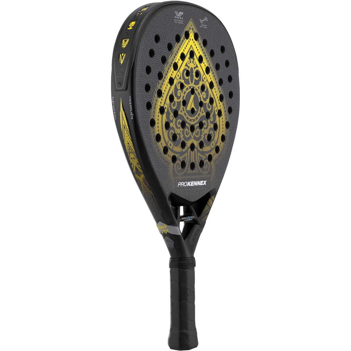 RAQUETTE PADEL PRO KENNEX KINETIC BLACK ACE GOLD - Image 2