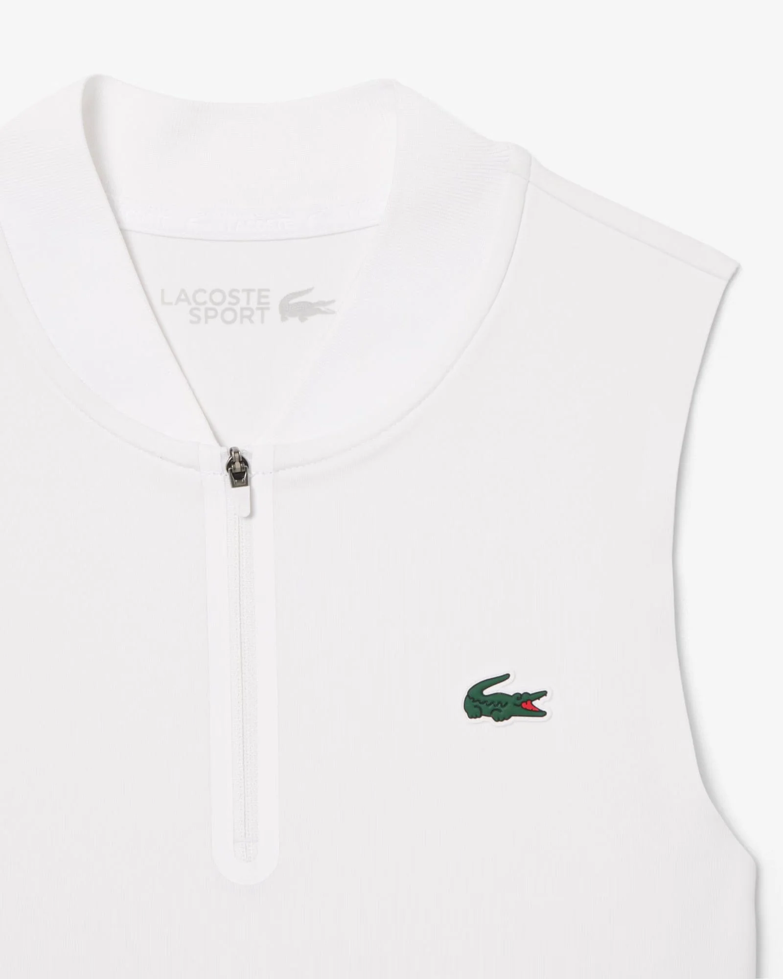 ROBE LACOSTE ULTRA DRY STRECH AVEC SHORTY (BLANC) - Image 2