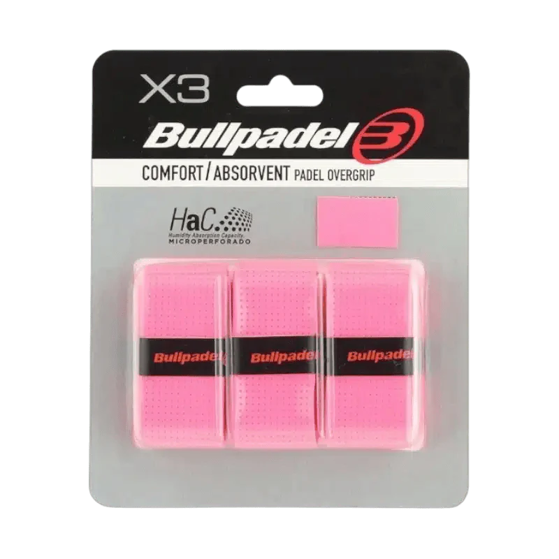 SURGRIPS BULLPADEL COMFORT ET ABSORBANT ROSE X3