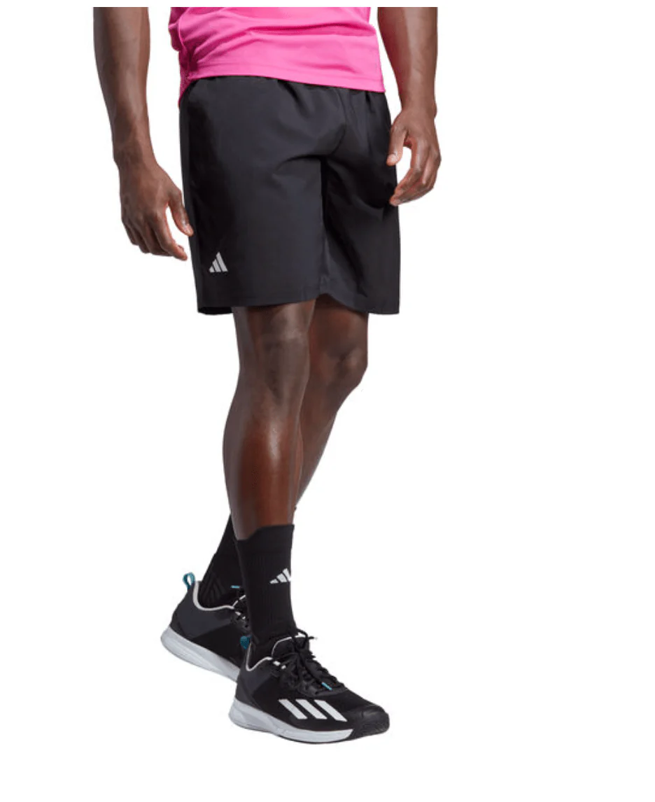 SHORT DE TENNIS ADIDAS CLUB 7IN 3 BANDES NOIR - Image 3