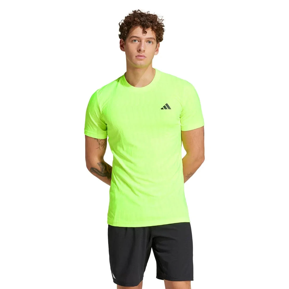 T-SHIRT ADIDAS FREELIFT HOMMES JAUNE FLUO - Image 2