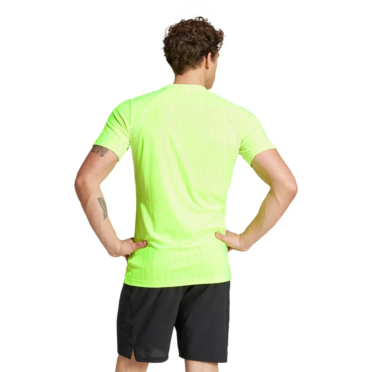 T-SHIRT ADIDAS FREELIFT HOMMES JAUNE FLUO - Image 4
