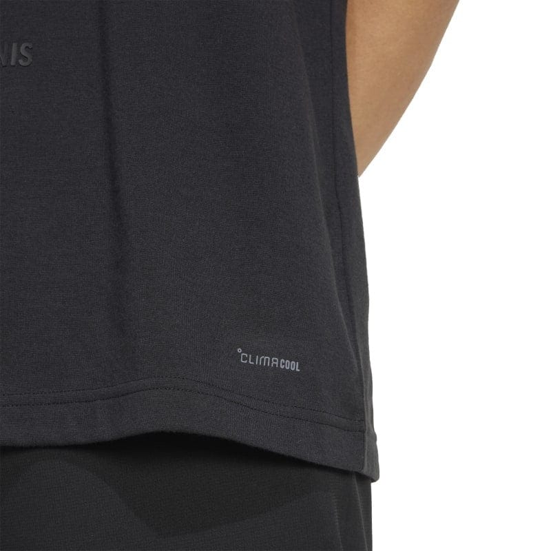 T-SHIRT ADIDAS HOMMES GRAPHIC TENNIS 3 RACKETS NOIR - Image 5