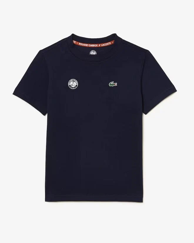 T-SHIRT DE TENNIS LACOSTE ROLAND GARROS ULTRA DRY JUNIOR - Image 4