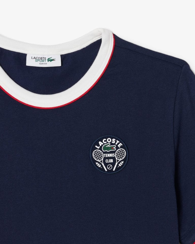 T-SHIRT LACOSTE HÉRITAGE ULTRA DRY BADGE - Image 3