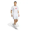 T-SHIRT POUR HOMME ADIDAS TENNIS CATEGORY GRAPHIC White/Pure Ruby - Image 3