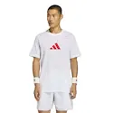 T-SHIRT POUR HOMME ADIDAS TENNIS CATEGORY GRAPHIC White/Pure Ruby - Image 6