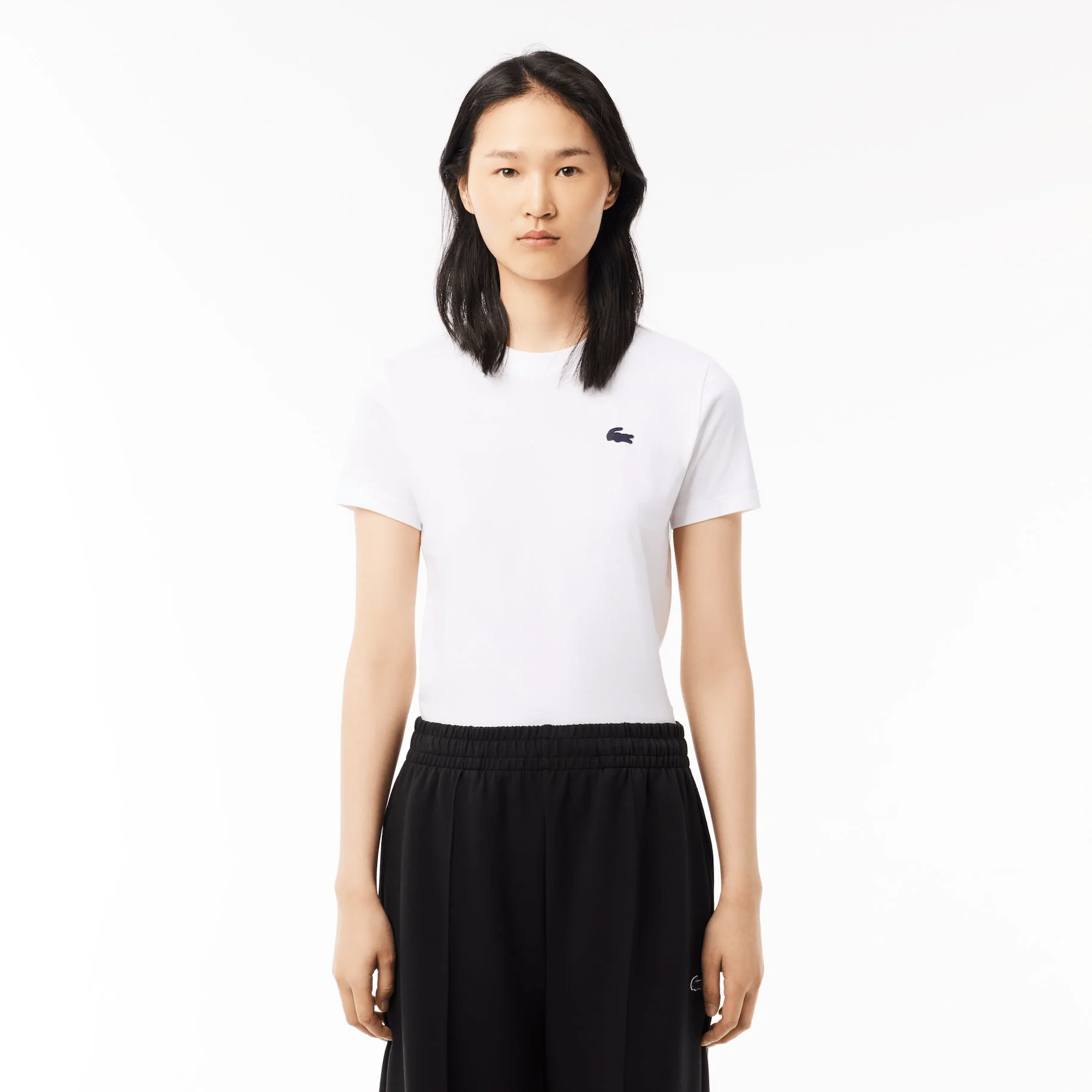 T-SHIRT LACOSTE FEMME COTON TECHNIQUE ULTRA DRY - Image 4